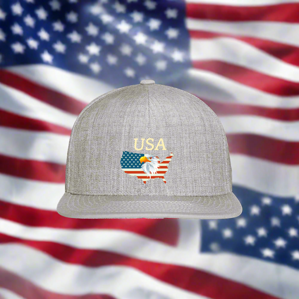 SIE CAPS USA Authentic Snapback Baseball Cap - heather gray