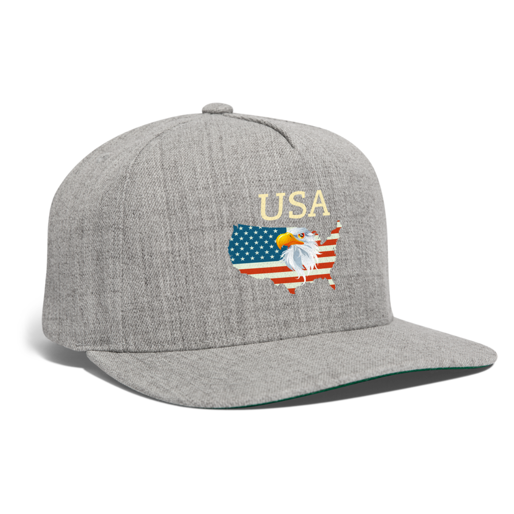 SIE CAPS USA Authentic Snapback Baseball Cap - heather gray