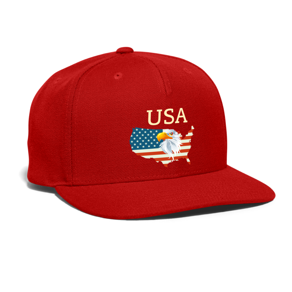 SIE CAPS USA Authentic Snapback Baseball Cap - red