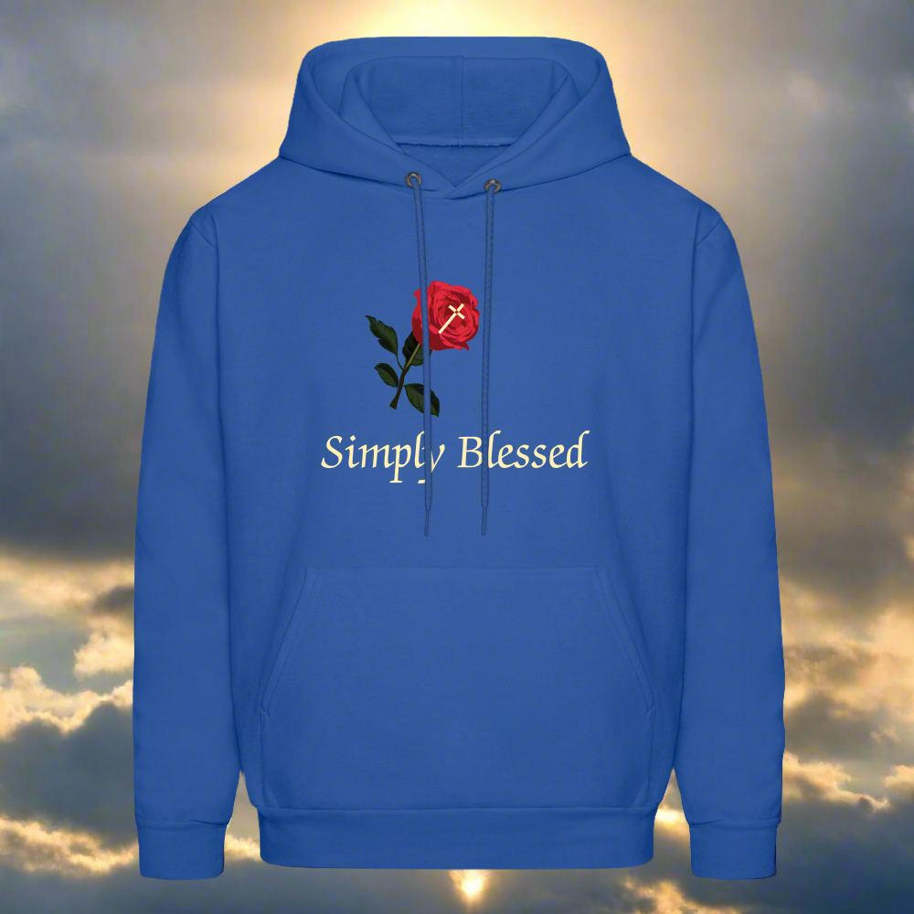 SIE CAPS SIMPLY BLESSED Men's Hoodie - royal blue