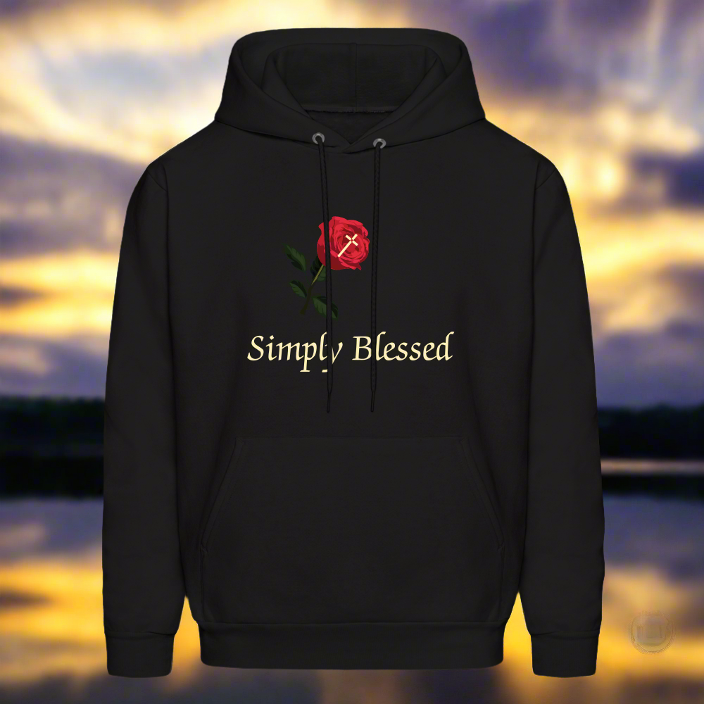 SIE CAPS SIMPLY BLESSED Men's Hoodie - black