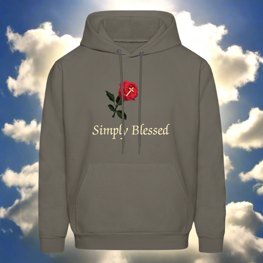 SIE CAPS SIMPLY BLESSED Men's Hoodie - asphalt gray