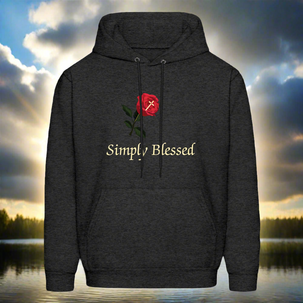 SIE CAPS SIMPLY BLESSED Men's Hoodie - charcoal grey