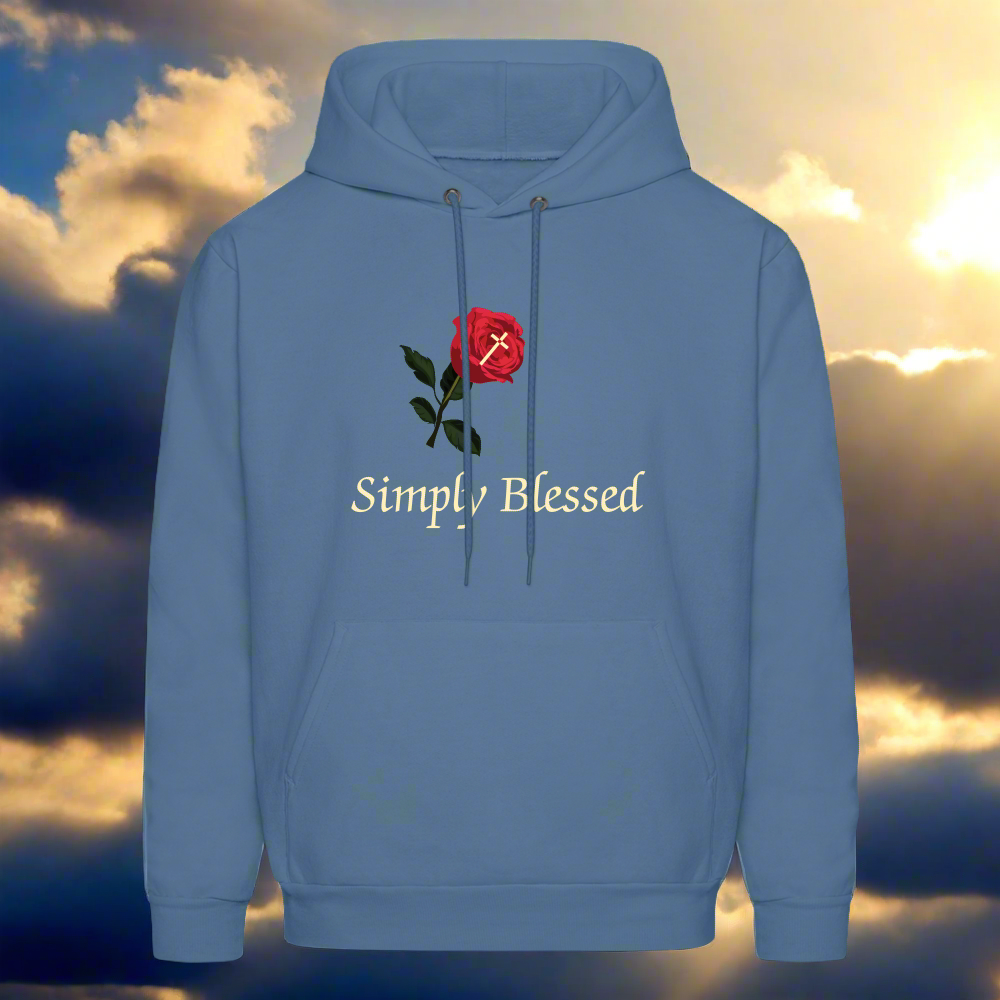 SIE CAPS SIMPLY BLESSED Men's Hoodie - denim blue