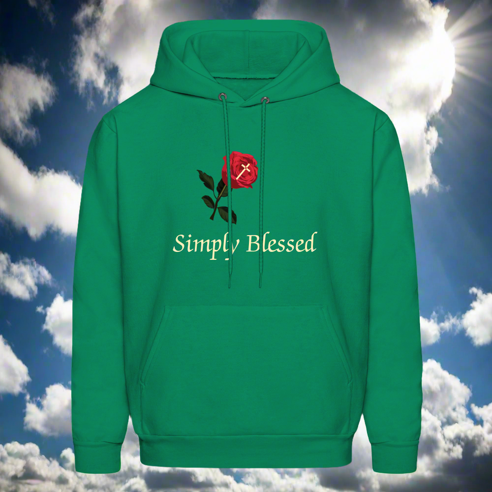 SIE CAPS SIMPLY BLESSED Men's Hoodie - kelly green