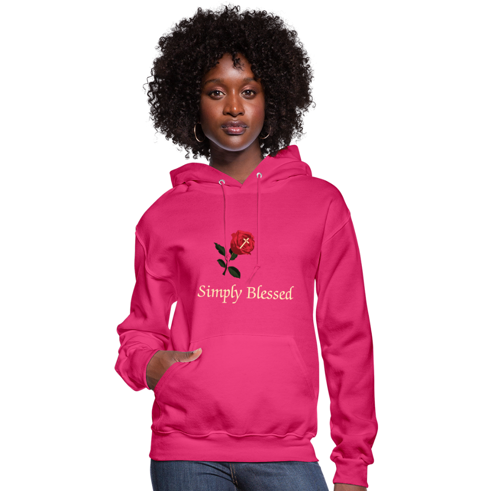 SIE CAPS Jerzees Women's Hoodie - fuchsia