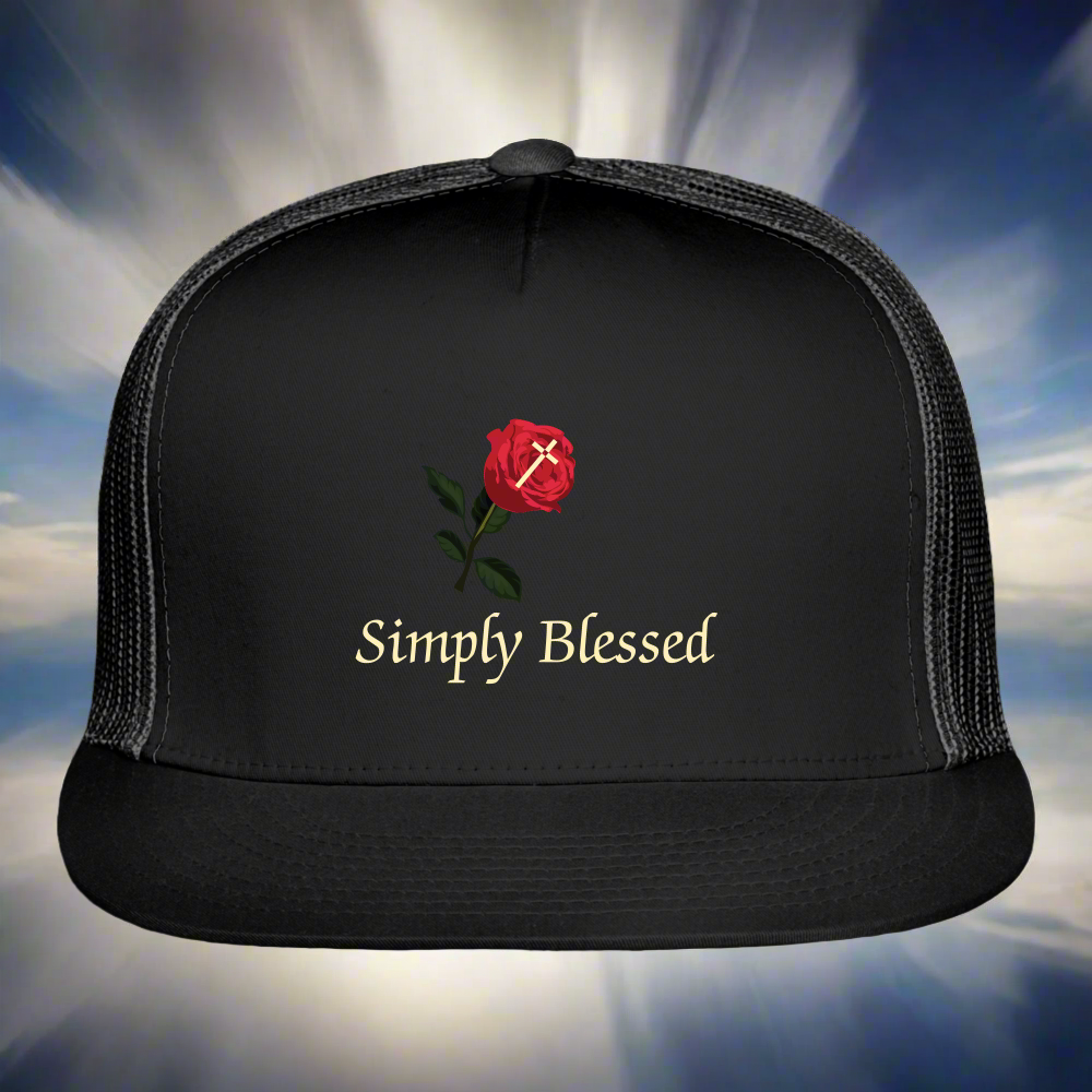 SIE CAPS SIMPLY BLESSED Camo Trucker Cap - black/black