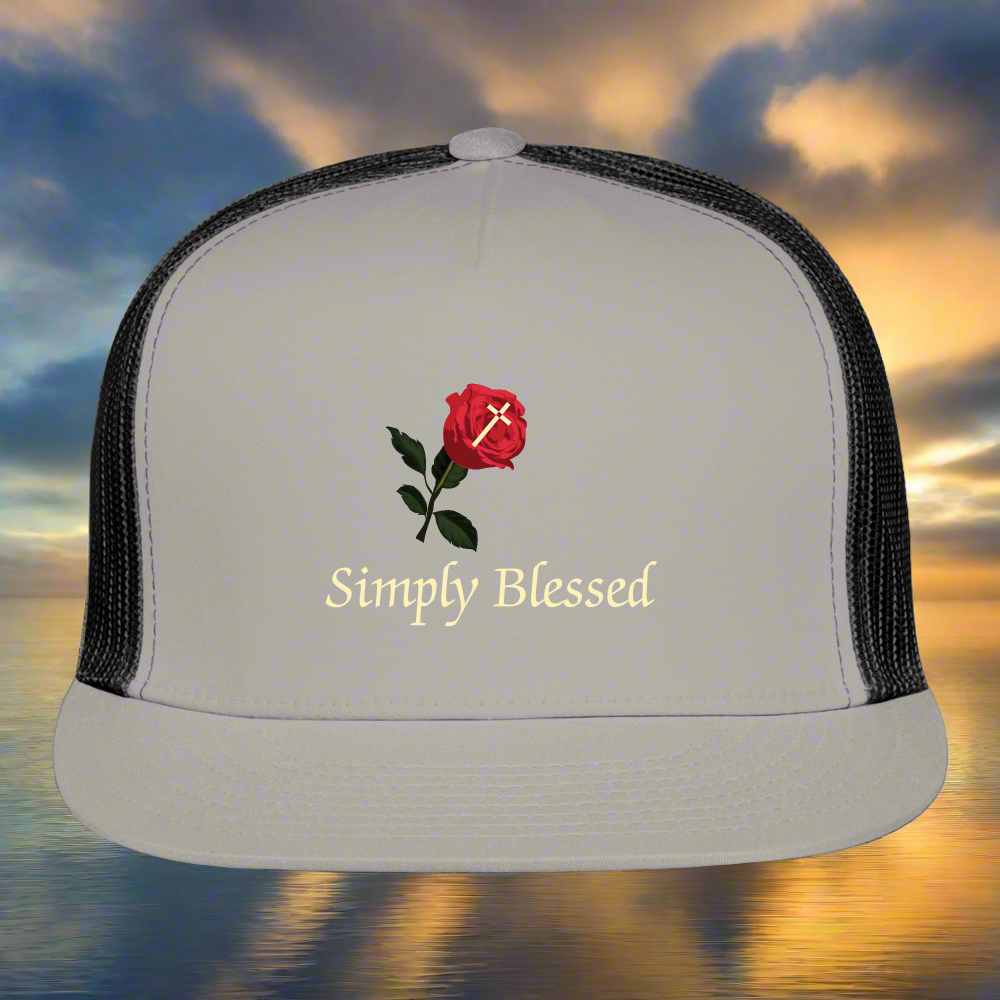 SIE CAPS SIMPLY BLESSED Camo Trucker Cap - gray/black