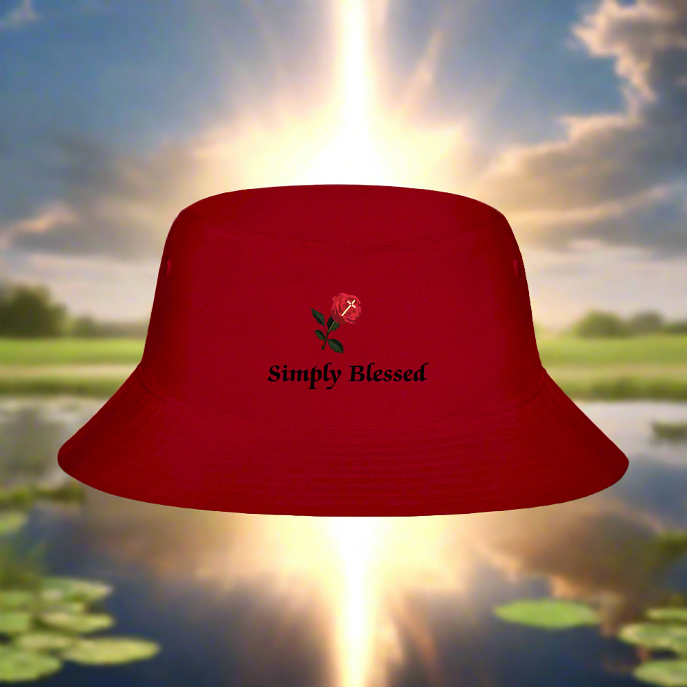 SIE CAPS SIMPLY BLESSED Bucket Hat - red