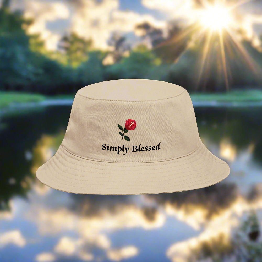 SIE CAPS SIMPLY BLESSED Bucket Hat - cream