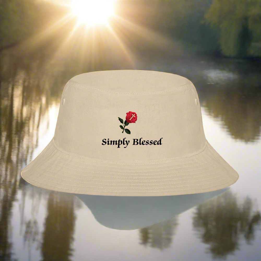 SIE CAPS SIMPLY BLESSED Bucket Hat - cream