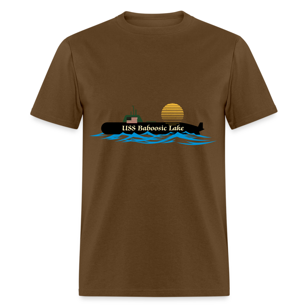 SIE CAPS USS BABOOSIC LAKE Hanes Unisex Classic T-Shirt - brown