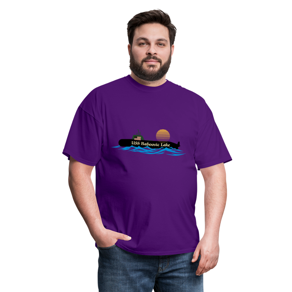 SIE CAPS USS BABOOSIC LAKE Hanes Unisex Classic T-Shirt - purple