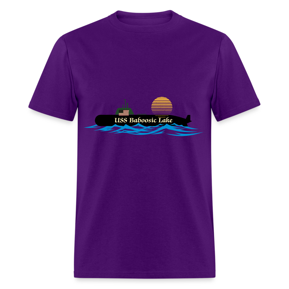 SIE CAPS USS BABOOSIC LAKE Hanes Unisex Classic T-Shirt - purple