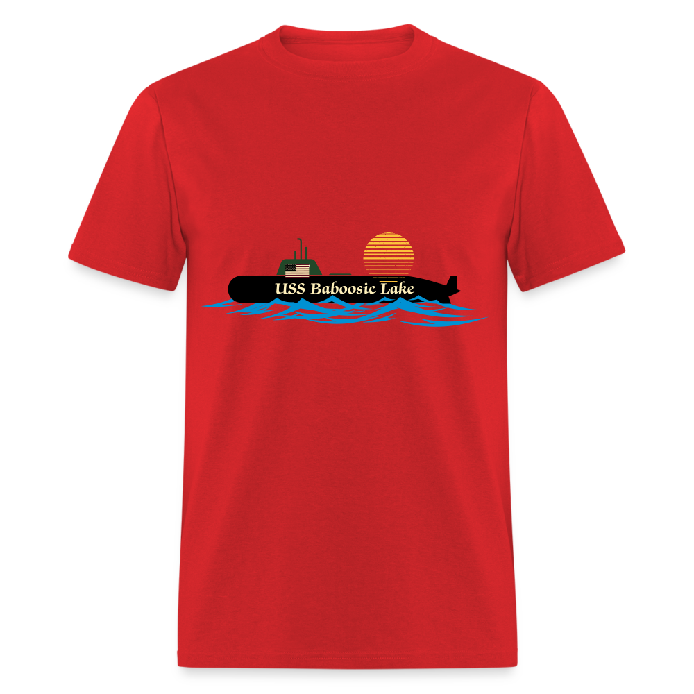 SIE CAPS USS BABOOSIC LAKE Hanes Unisex Classic T-Shirt - red