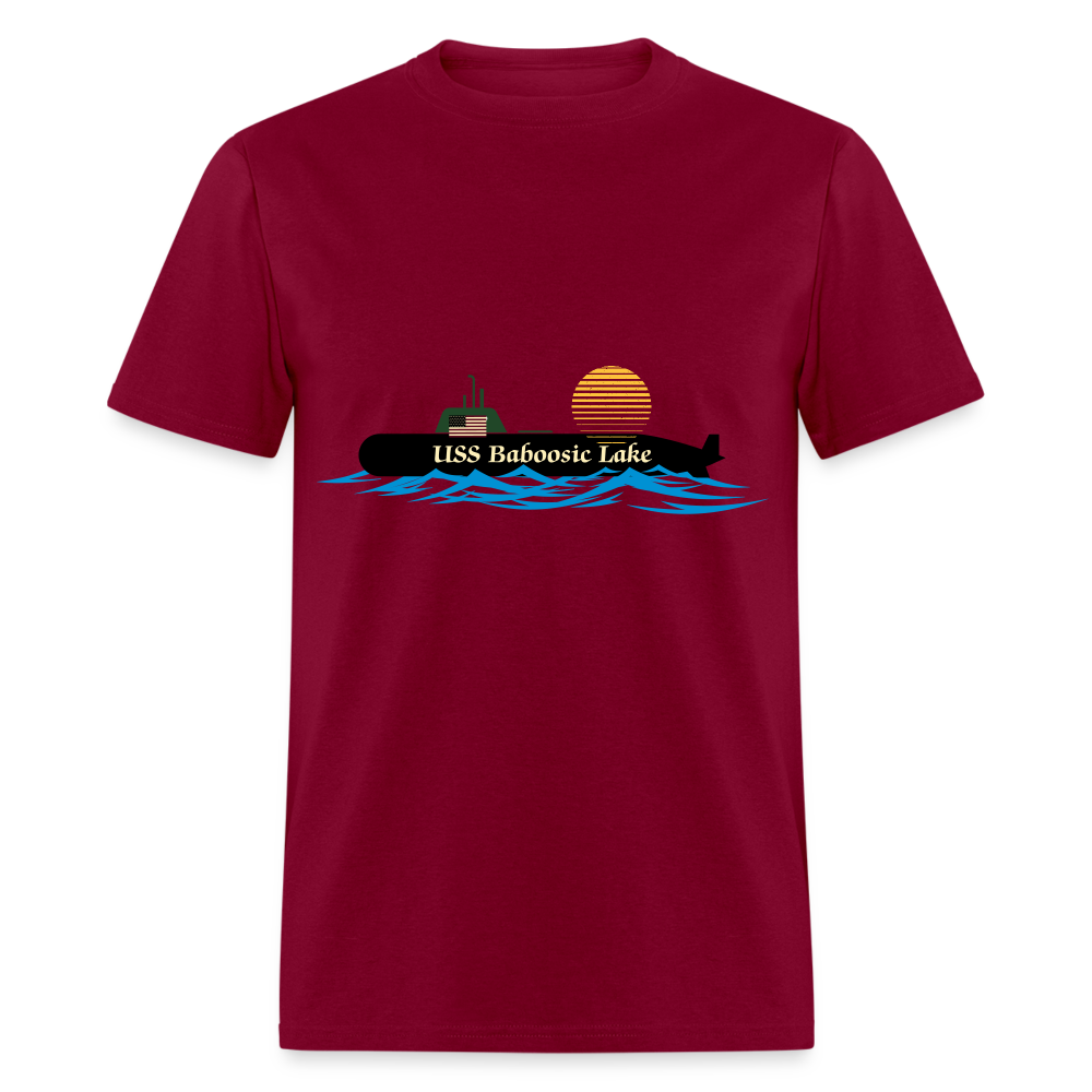 SIE CAPS USS BABOOSIC LAKE Hanes Unisex Classic T-Shirt - burgundy