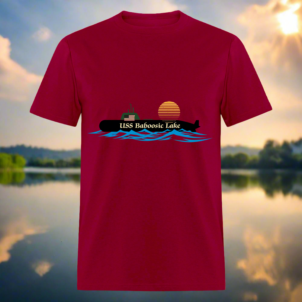 SIE CAPS USS BABOOSIC LAKE Hanes Unisex Classic T-Shirt - dark red