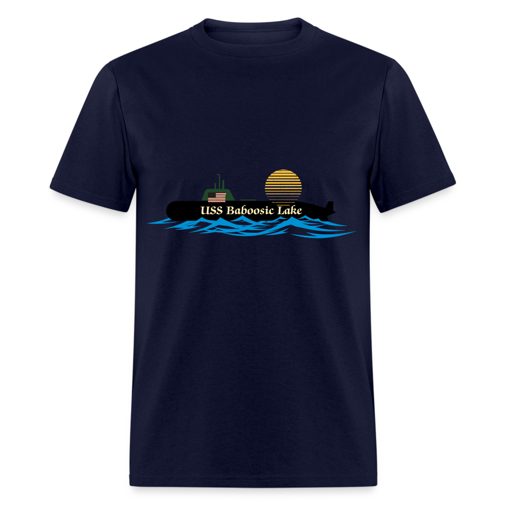 SIE CAPS USS BABOOSIC LAKE Hanes Unisex Classic T-Shirt - navy