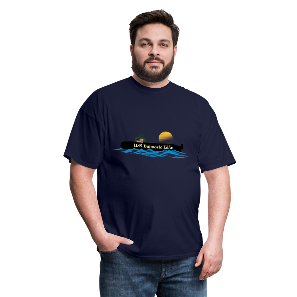 SIE CAPS USS BABOOSIC LAKE Hanes Unisex Classic T-Shirt - navy