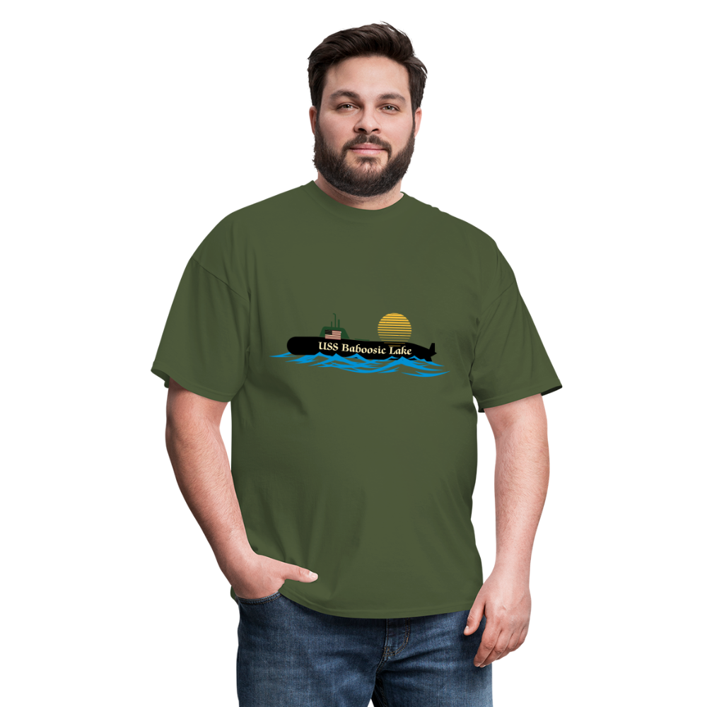 SIE CAPS USS BABOOSIC LAKE Hanes Unisex Classic T-Shirt - military green