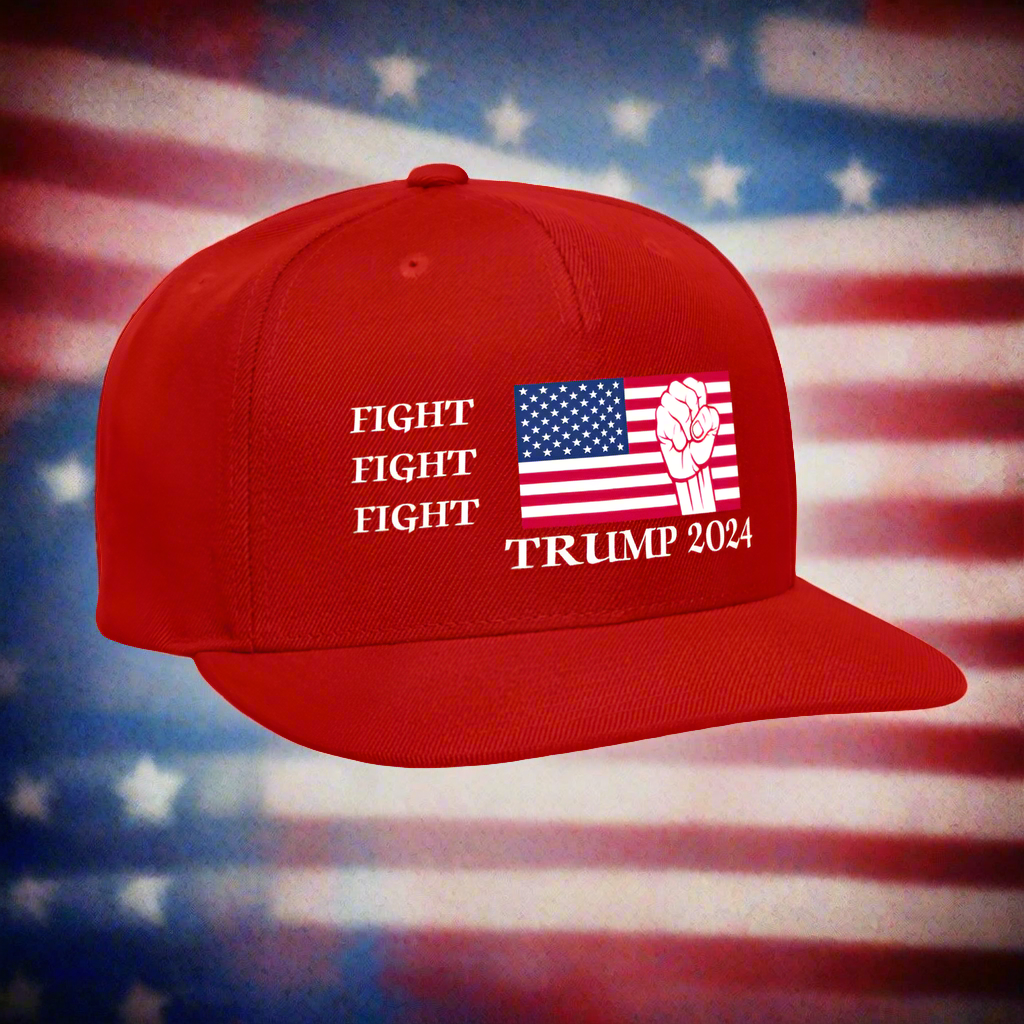 SIE CAPS FIGHT FIGHT FIGHT TRUMP 2024 The Original Snapback Baseball Cap - red