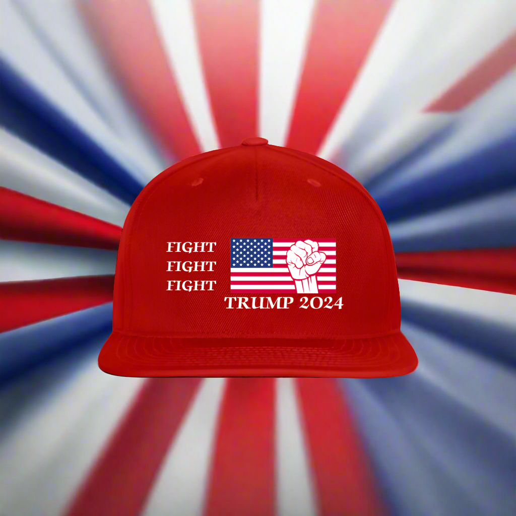 SIE CAPS FIGHT FIGHT FIGHT TRUMP 2024 The Original Snapback Baseball Cap - red