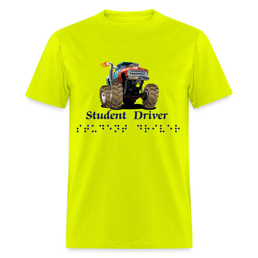 SIE CAPS STUDENT DRIVER Hanes Unisex Classic T-Shirt - safety green