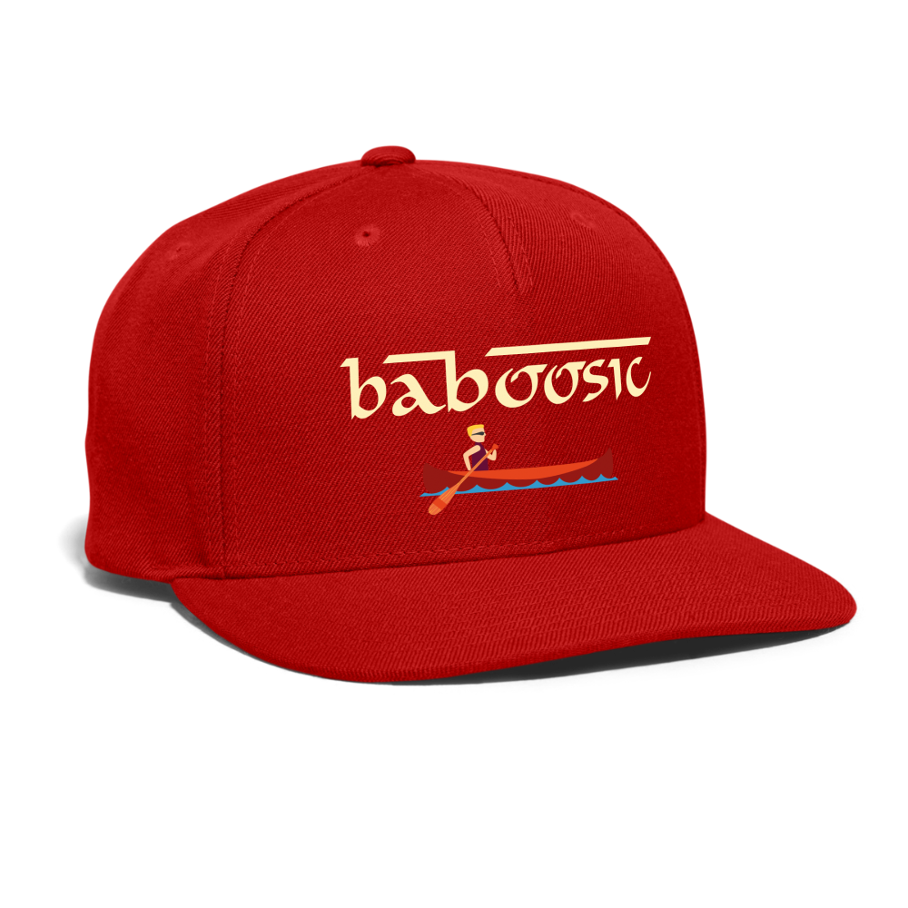 SIE CAPS BABOOSIC Authentic Snapback Baseball Cap - red