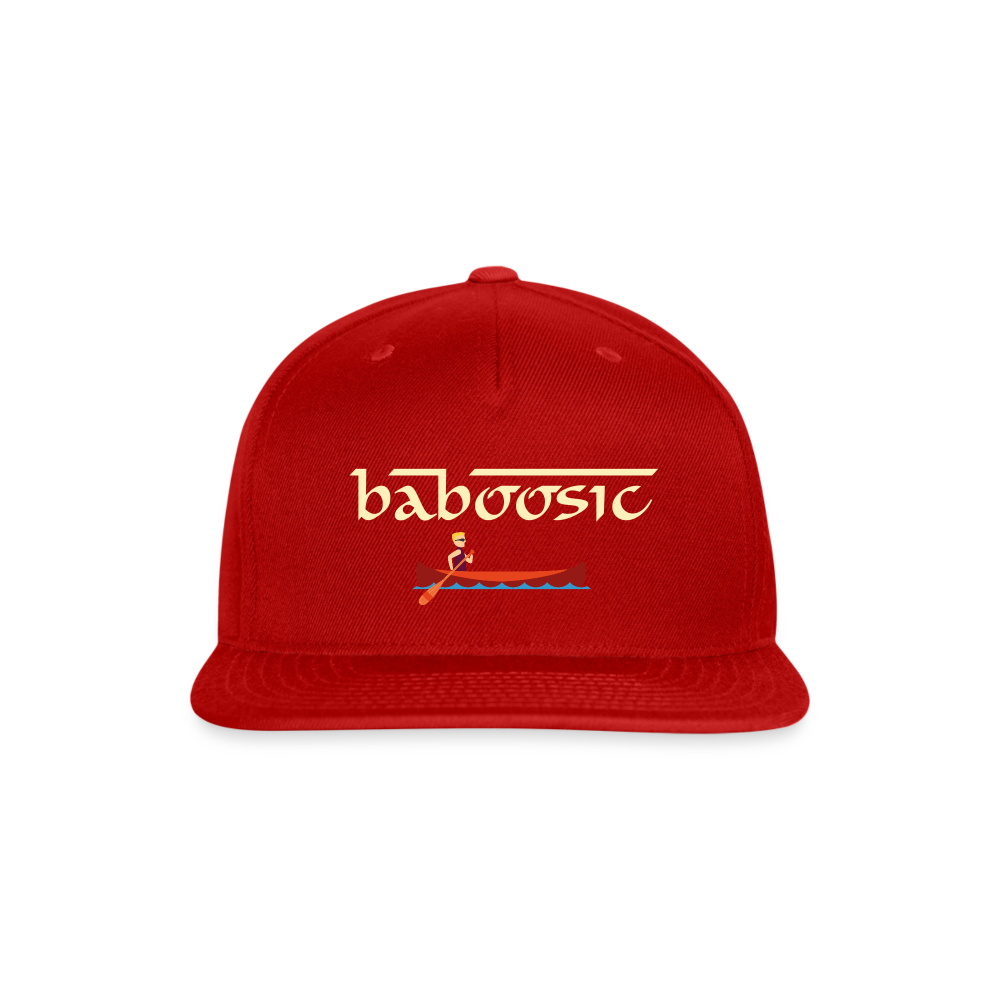 SIE CAPS BABOOSIC Authentic Snapback Baseball Cap - red