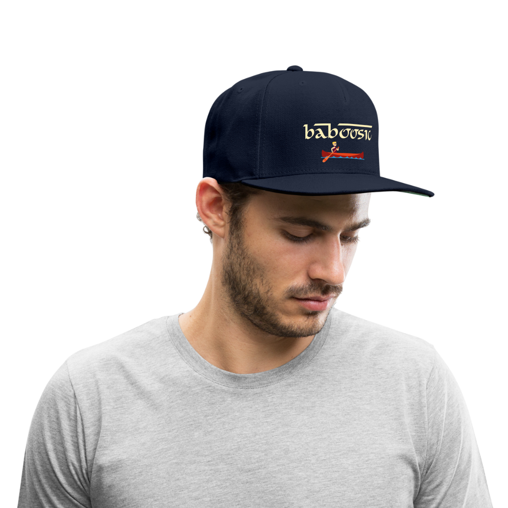 SIE CAPS BABOOSIC Authentic Snapback Baseball Cap - navy