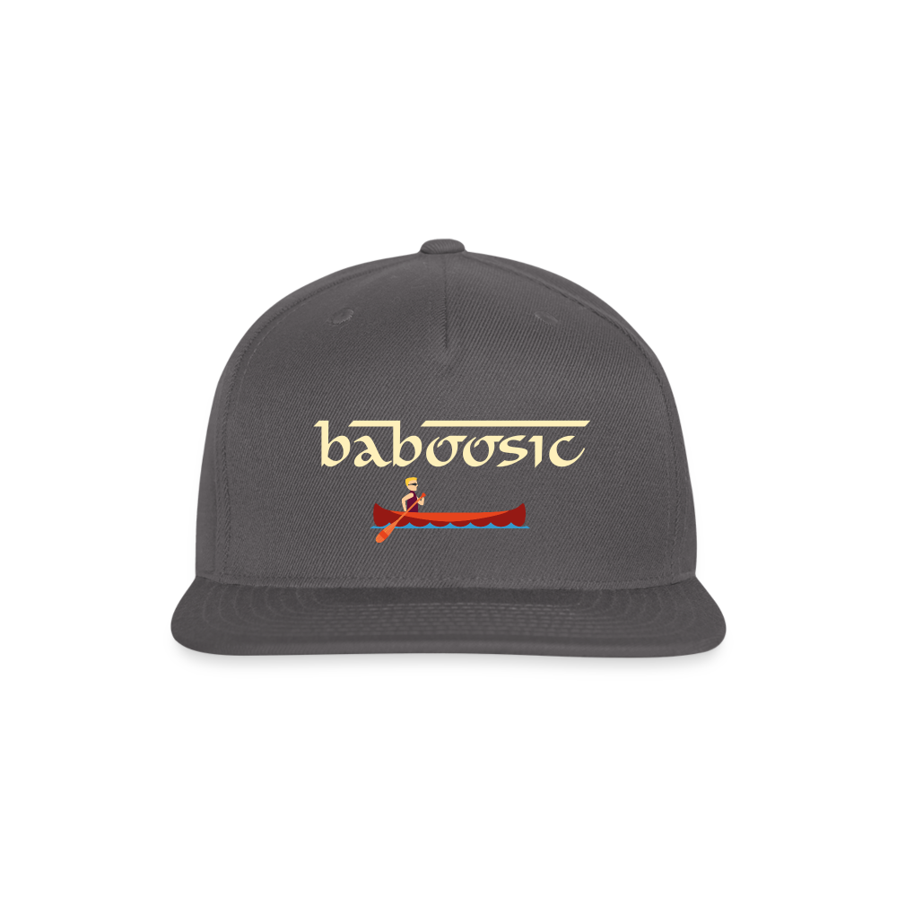 SIE CAPS BABOOSIC Authentic Snapback Baseball Cap - dark grey