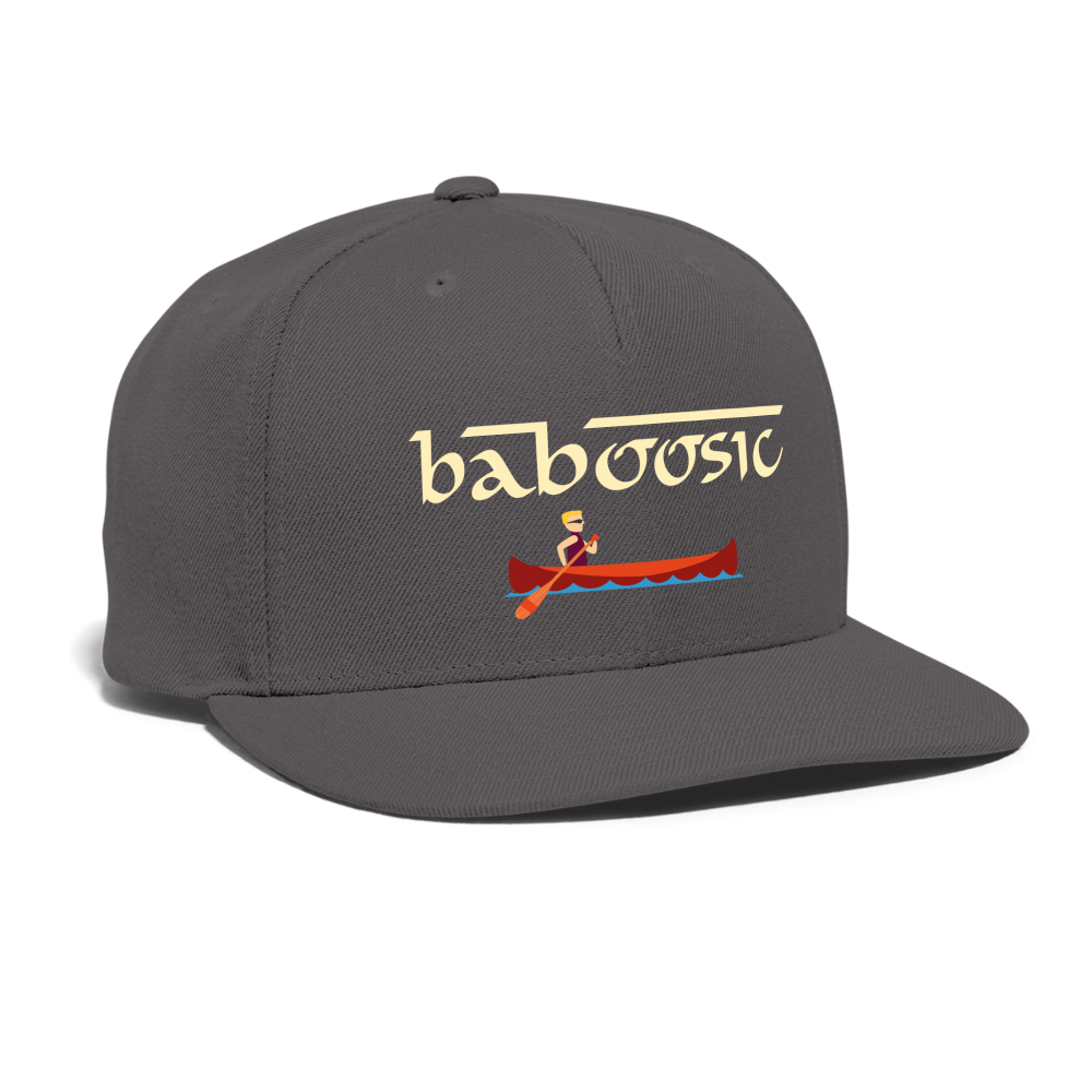 SIE CAPS BABOOSIC Authentic Snapback Baseball Cap - dark grey