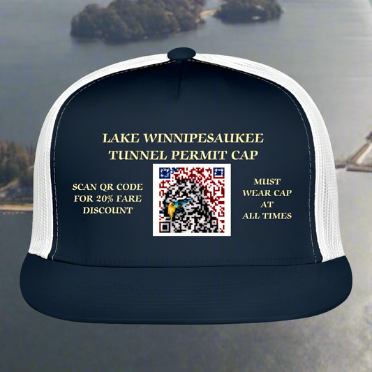 SIE CAPS LAKE WINNIPESAUKEE TUNNEL PERMIT CAP - navy/white