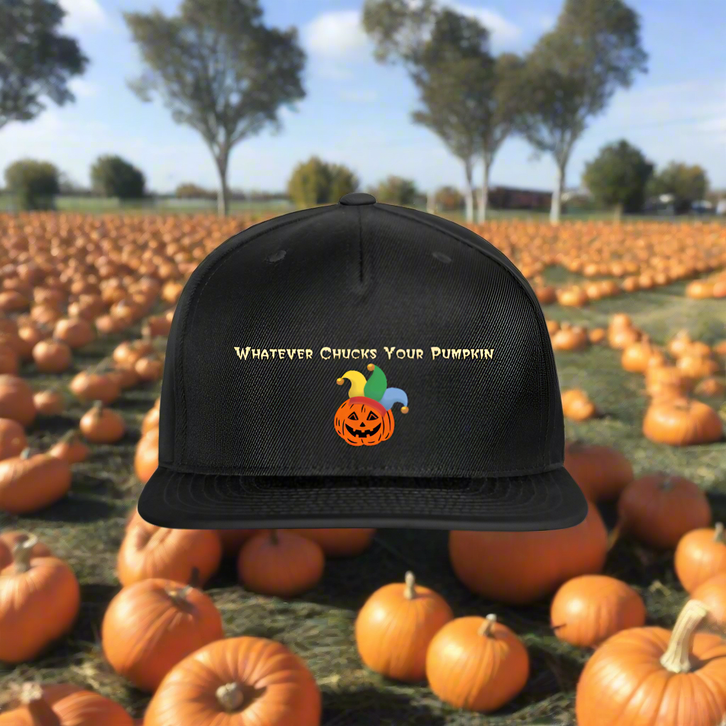 SIE CAPS "WHATEVER CHUCKS YOUR PUMPKIN" Authentic Snapback Baseball Cap - black