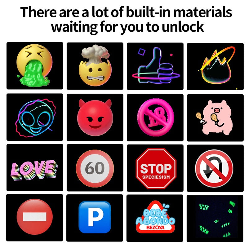 LED Display Car APP Control Advertising Screen // ""You Can never Have Too Much FUN""