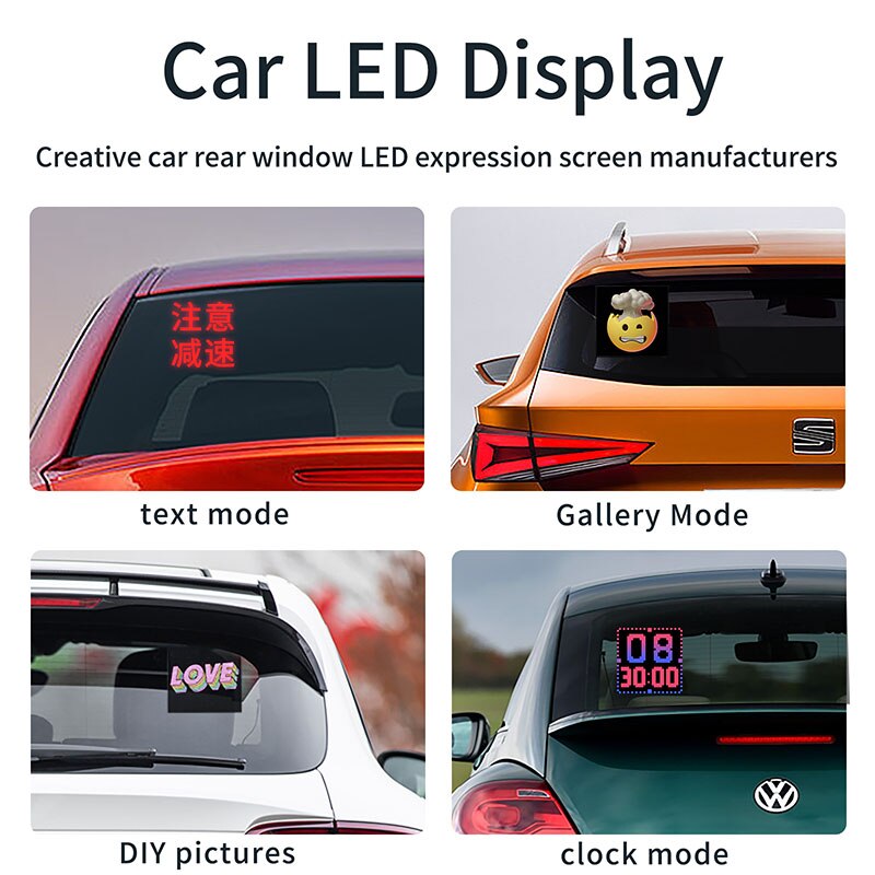 LED Display Car APP Control Advertising Screen // ""You Can never Have Too Much FUN""