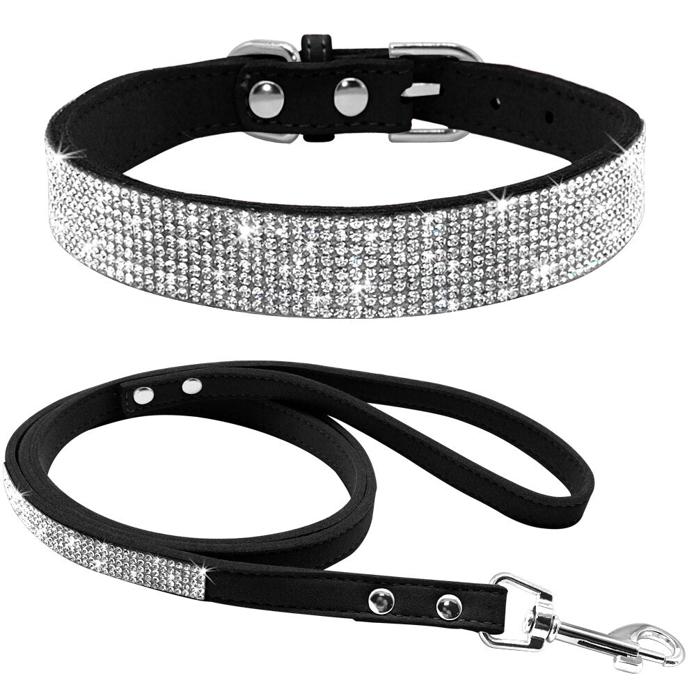 Pet Collar Leash Set   "Puttin on the Ritz"