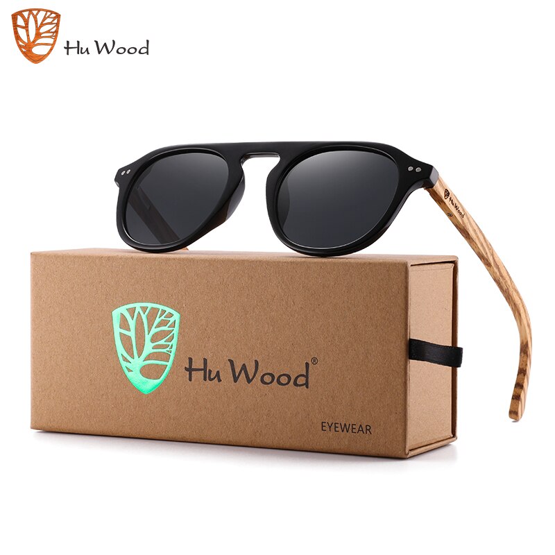 Hu Wood Super Stylish Wood Brand Classic Sunglasses