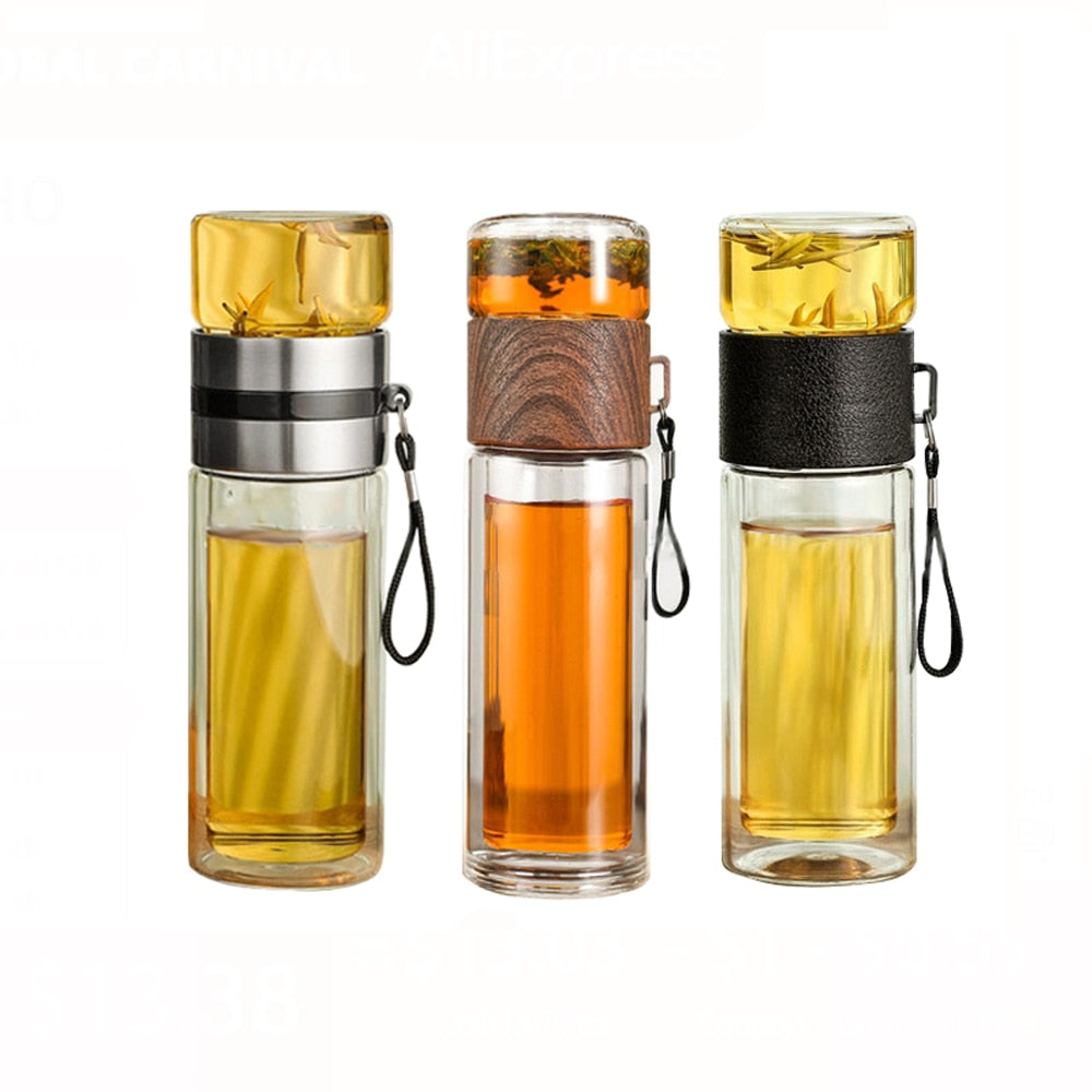 Portable Double Wall Thermal Beverage Bottle