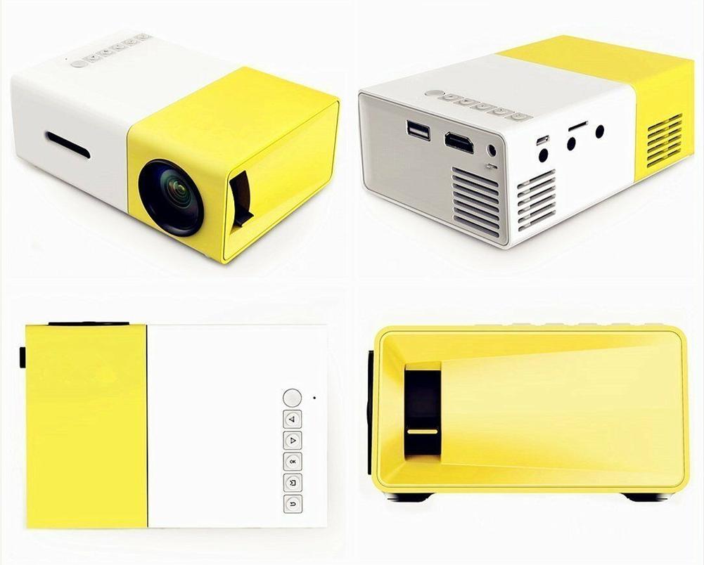 Portable 1080P Home, & Dorm Room Theater Projector