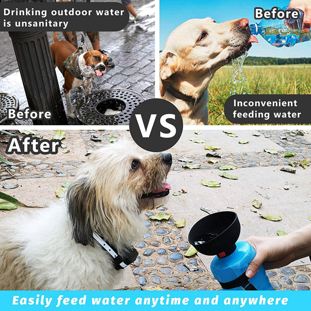 Portable Foldable Dog Water Bottle  "" BPA Free""
