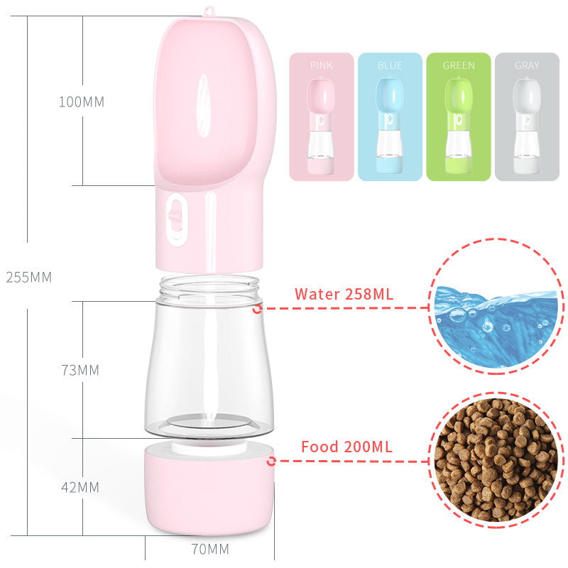 Pet Dog Water Bottle & Feeder