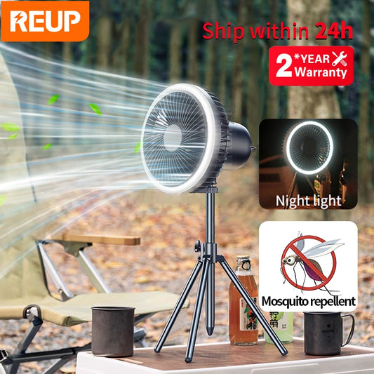 Portable Camping Fan "From $21.99"w/o Light