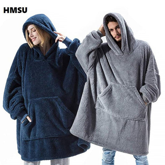 Oversized Hoodie Blanket with Sleeves