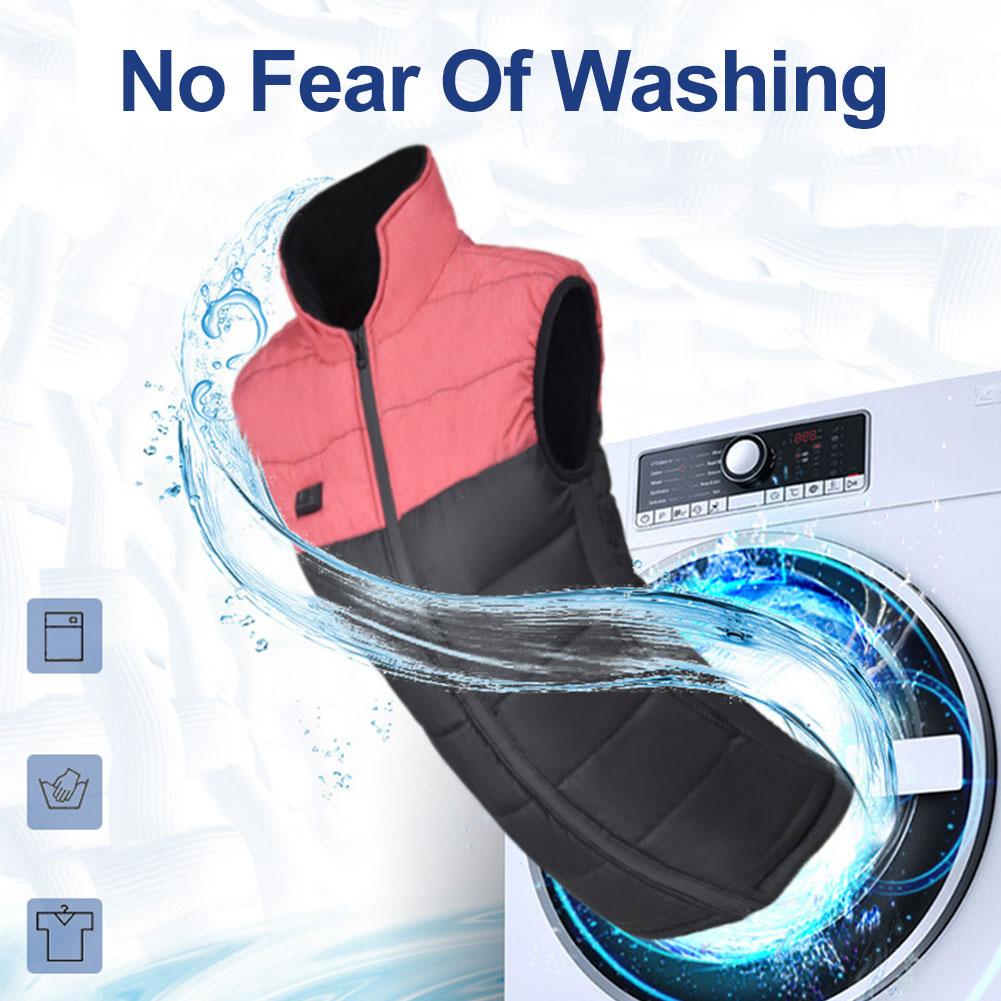 Men/Women Electric Heated Winter Vests 4 Heating Zones