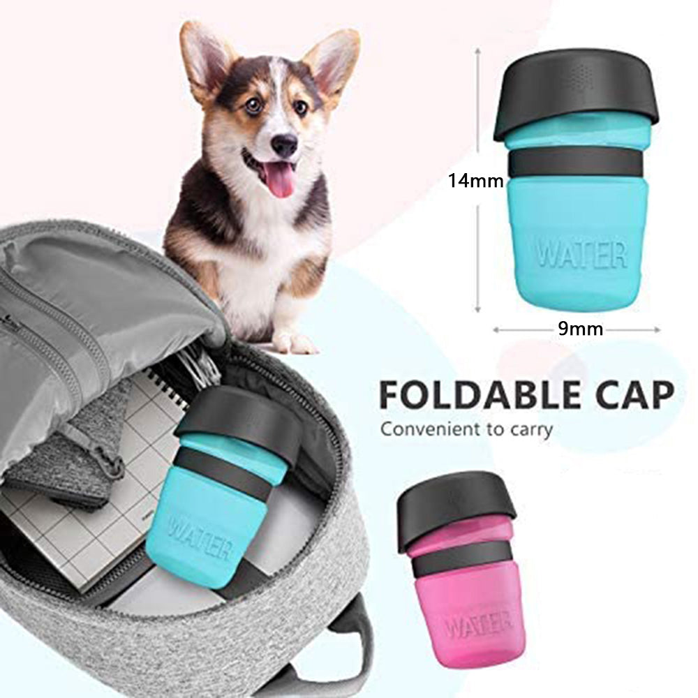 Portable Foldable Dog Water Bottle  "" BPA Free""