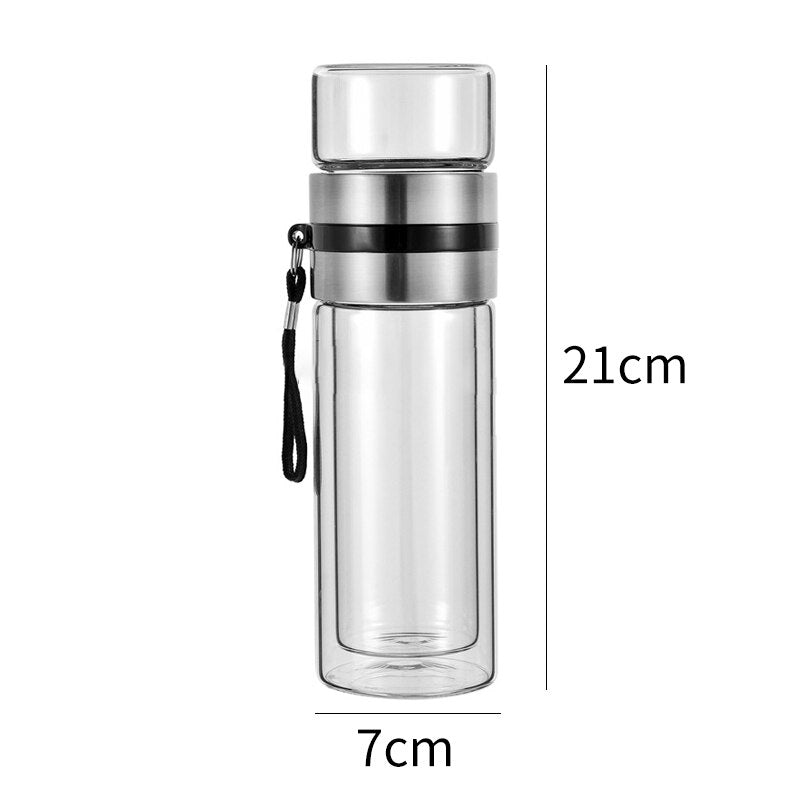 Portable Double Wall Thermal Beverage Bottle
